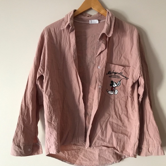 Buttoned Up Top with Mickey back - Picture 2 of 4